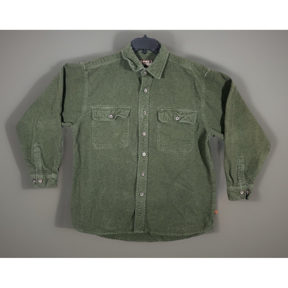 Moose Creek Flannel Shirt Large‎ Heavyweight Button Up Overshirt  Outdoors